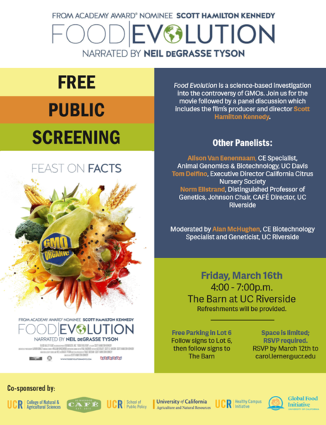 Food Evolution flyer | Microbiome Initiative